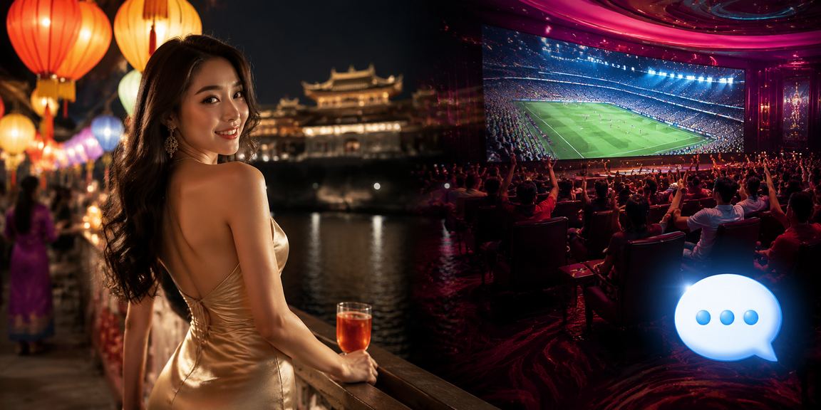Khung cảnh chợ đêm và cá cược casino tại Huế